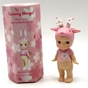 New Sonny Angel Goat Mini Figure from Cherry Blossom Series, Open Box